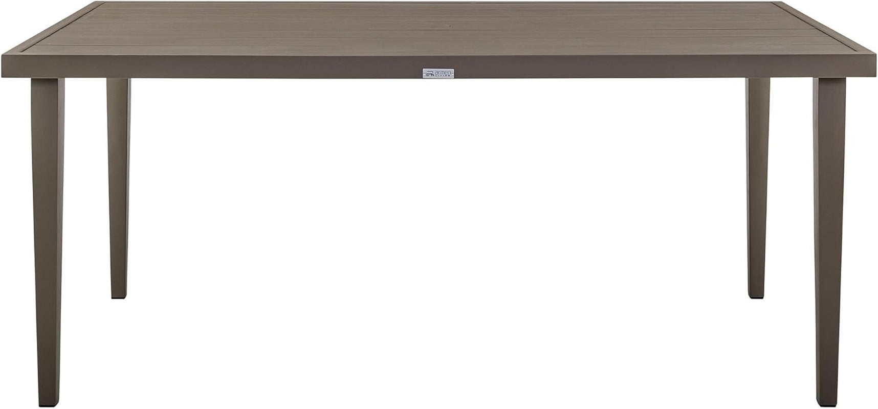 Grenada 5 Piece Grey Aluminum Outdoor Dining Set with Grey Fabric
