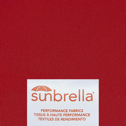 Outdoor Sunbrella Decorative Pillows with Triple Coconut Buttons Pack of 4, 20" X 12" Outdoor Pillow Set for Couch Bed Throw Patio Sofa, Canvas Logo Red/Specrtum Indigo