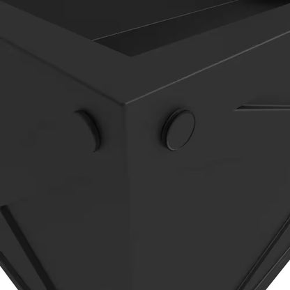 Bonsai 13 In. High Fiberstone Rectangular Planter Weather-Resistant Indoor and Outdoor Decorative Pot 30 in Wide, Black