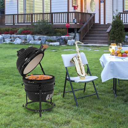 Outdoor BBQ Grill Charcoal Barbecue Pit Patio Backyard Camping Meat Cook Smoker