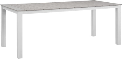 Junction 7 Piece Outdoor Patio Dining Set, Gray/White