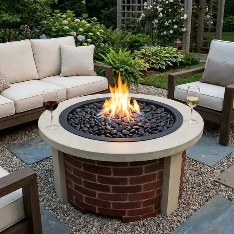 Homebridge GFRC Concrete Fire Pit Table