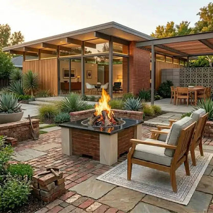 Homebridge GFRC Concrete Fire Pit Table