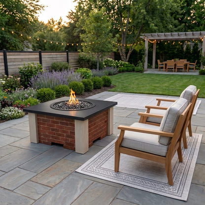 Homebridge GFRC Concrete Fire Pit Table