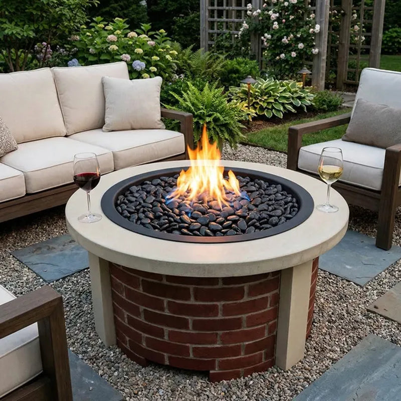 Homebridge GFRC Concrete Fire Pit Table
