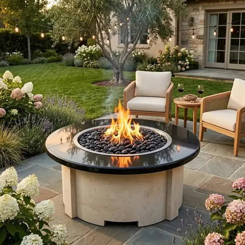 Homebridge GFRC Concrete Fire Pit Table