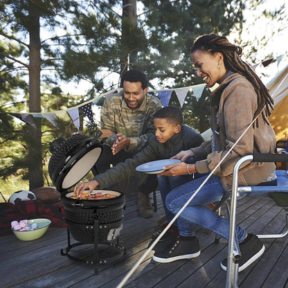 Outdoor BBQ Grill Charcoal Barbecue Pit Patio Backyard Camping Meat Cook Smoker