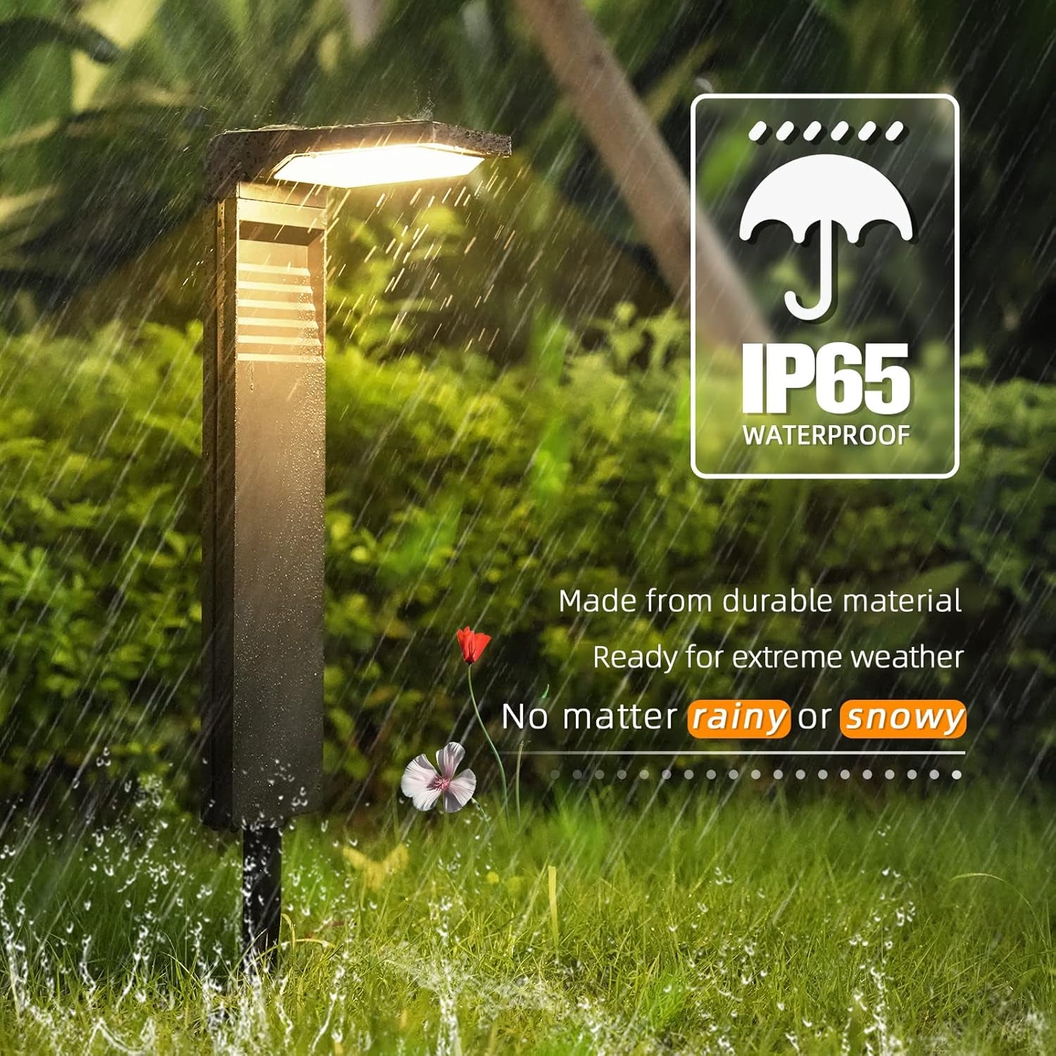 Solar Pathway Lights 8 Pack with Warm White and Cool White Mode, Modern Solar Path Lights Outdoor Waterproof, Perfect Solar Lights for Backyard, Lawn, Driveway, Walkway, Garden Decorative.