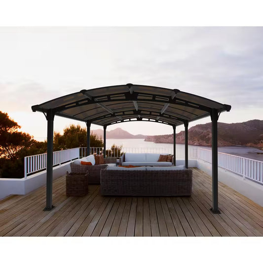 Tucson 12 Ft. X 16 Ft. Gray/Bronze Outdoor Hard Top Gazebo