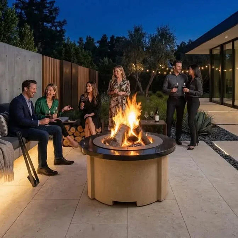 Homebridge GFRC Concrete Fire Pit Table