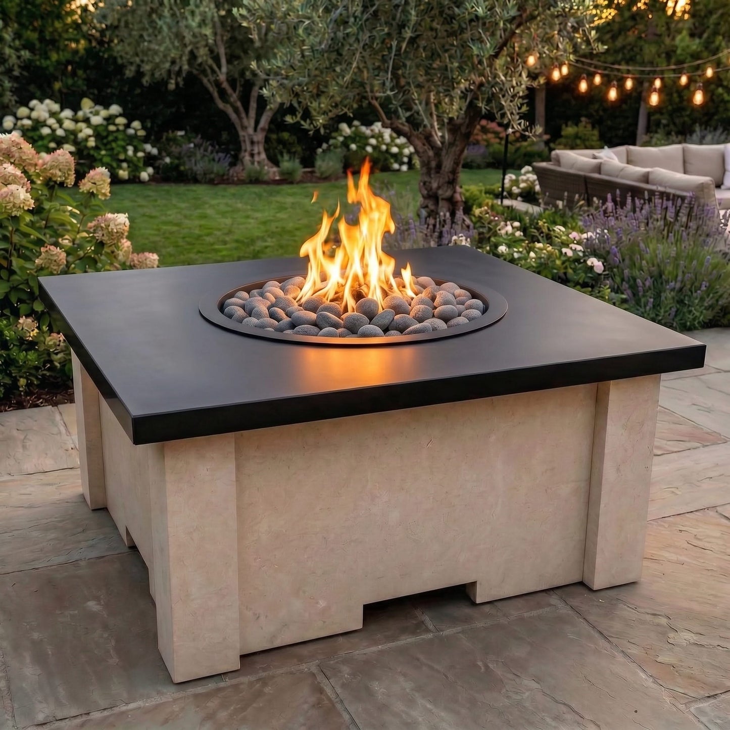 Homebridge GFRC Concrete Fire Pit Table