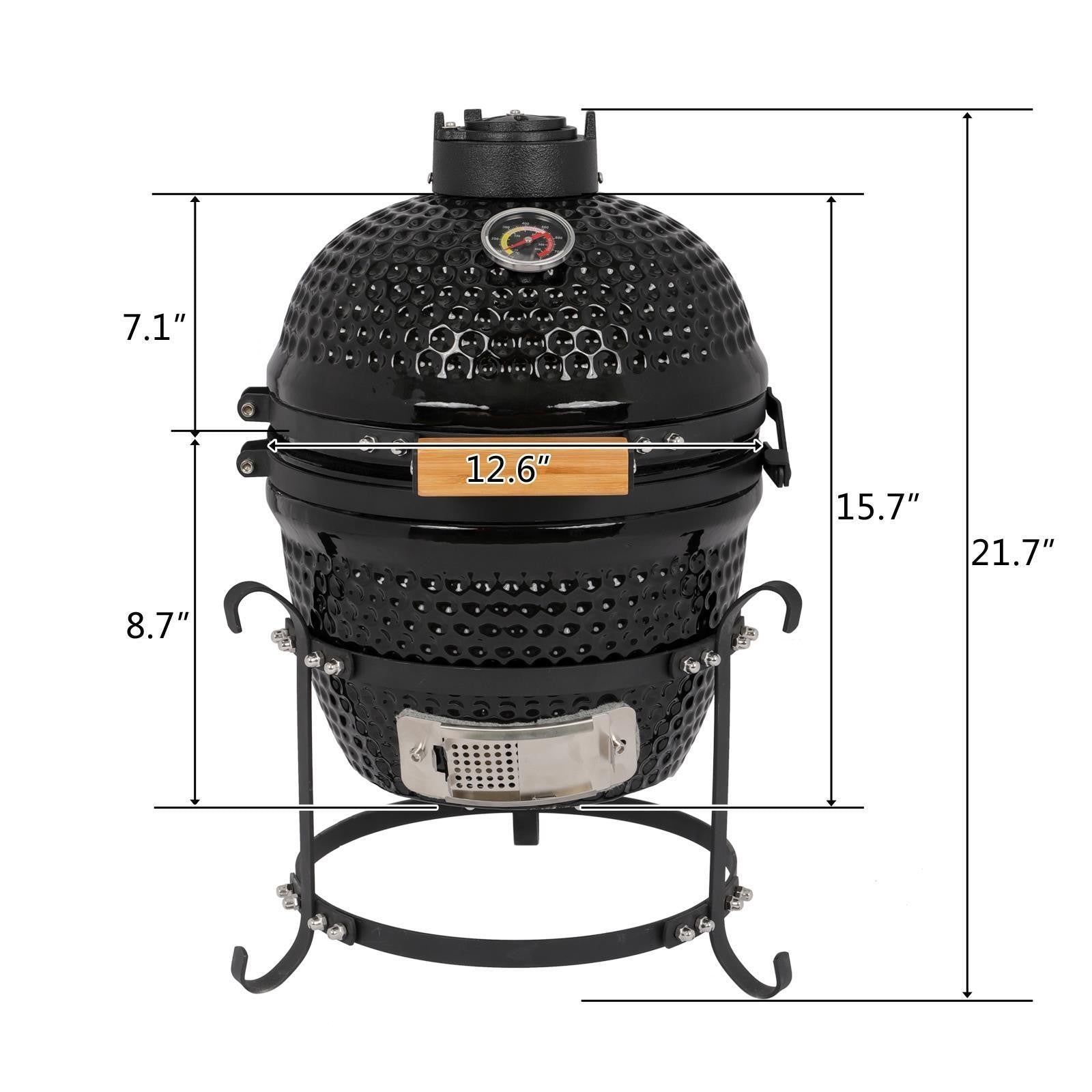Outdoor BBQ Grill Charcoal Barbecue Pit Patio Backyard Camping Meat Cook Smoker