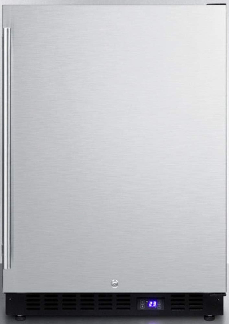 Summit 24” Freezer, Built-In, Outdoor Freezer, 4.6 Cu.Ft. Capacity, Stainless Steel- SPFF51OS