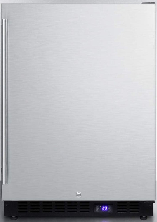 Summit 24” Freezer, Built-In, Outdoor Freezer, 4.6 Cu.Ft. Capacity, Stainless Steel- SPFF51OS