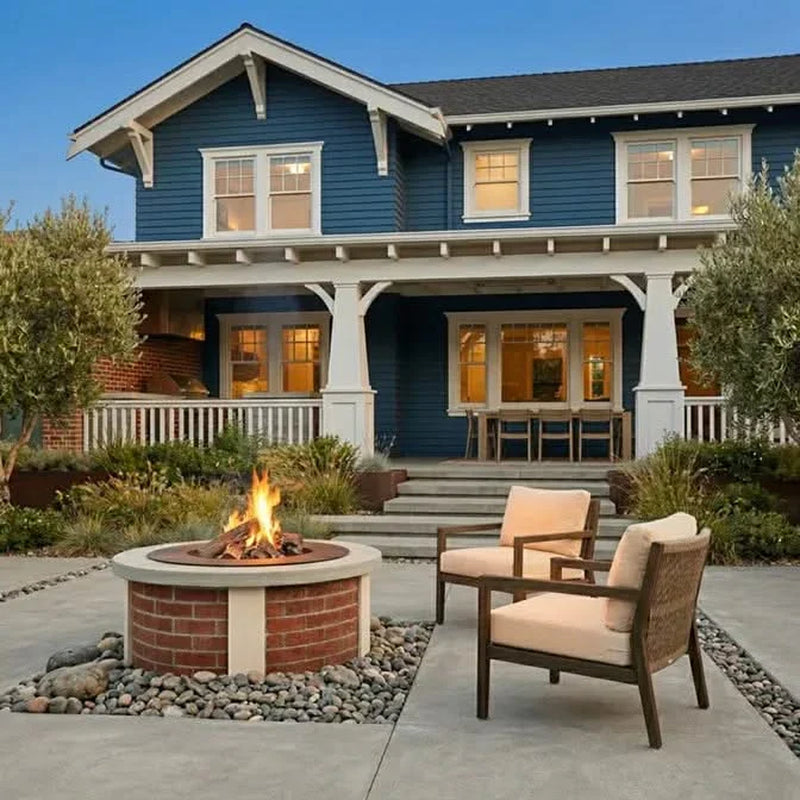 Homebridge GFRC Concrete Fire Pit Table
