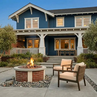Homebridge GFRC Concrete Fire Pit Table