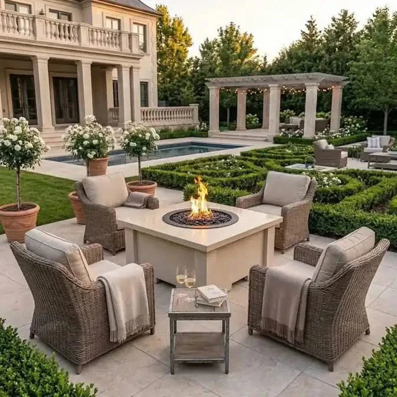 Homebridge GFRC Concrete Fire Pit Table