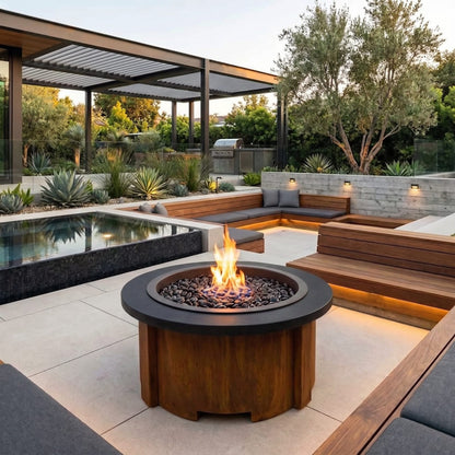 Homebridge GFRC Concrete Fire Pit Table