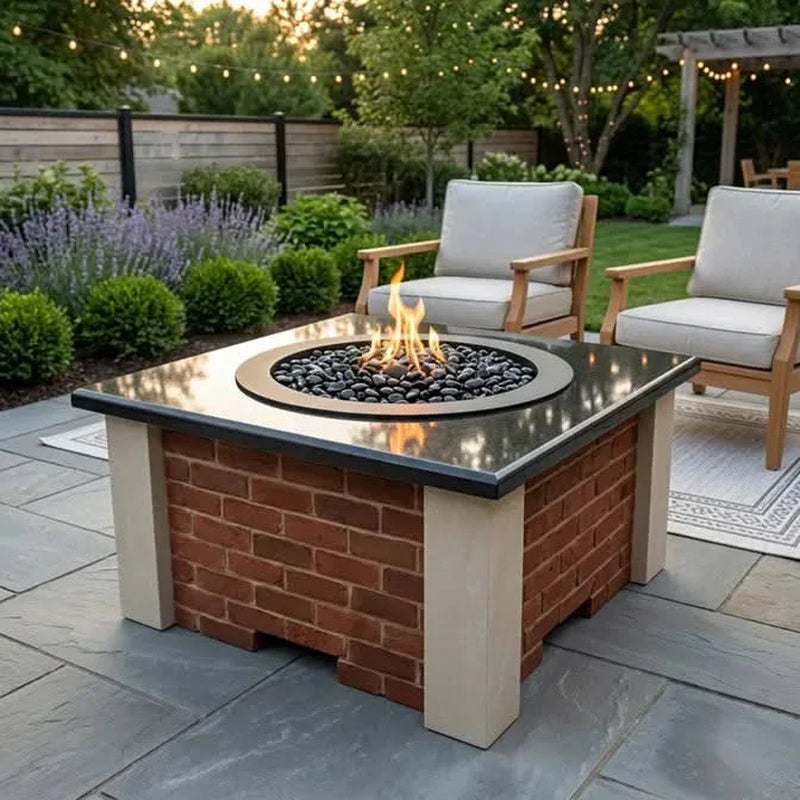 Homebridge GFRC Concrete Fire Pit Table
