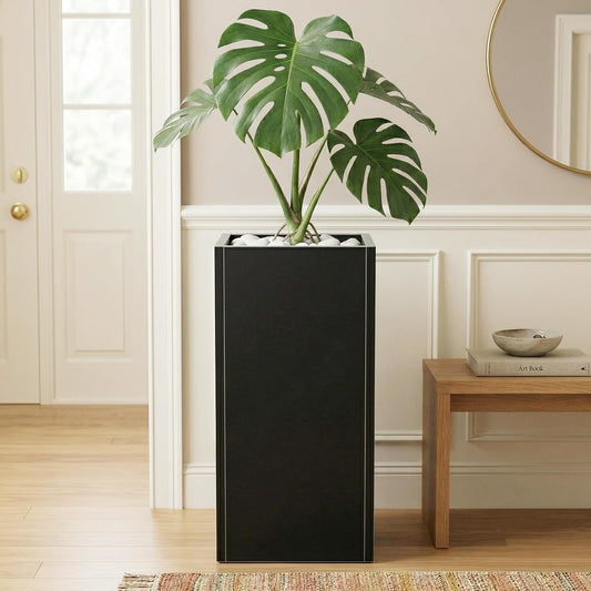 Metal Planter Box for Outdoor, Garden Planter Spliced Flower Pot with with Removable Insert Shelf, Rust Resistant for Indoor Outdoor Patio Porch Commercial Residential-30 X 14" X 14"