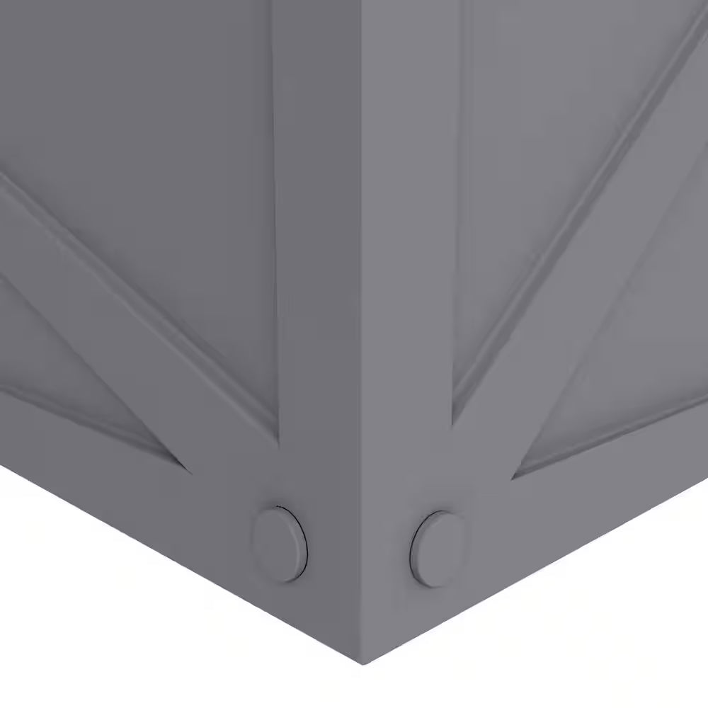 Bonsai 13 In. High Fiberstone Rectangular Planter Weather-Resistant Indoor and Outdoor 30 In. Wide Grey