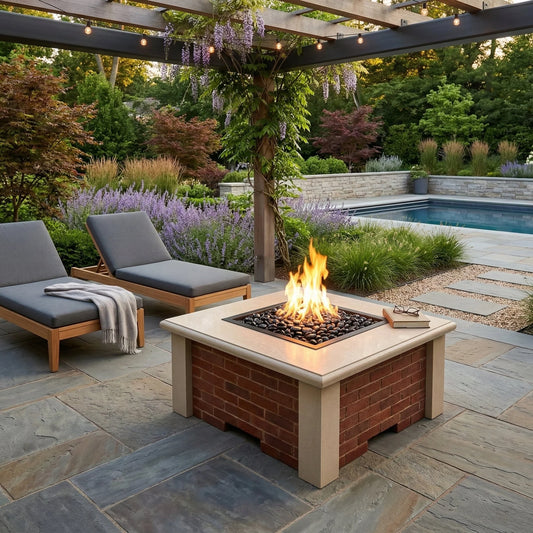 Homebridge GFRC Concrete Fire Pit Table