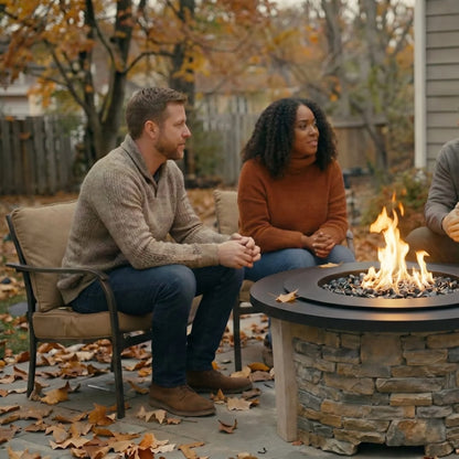 Homebridge GFRC Concrete Fire Pit Table