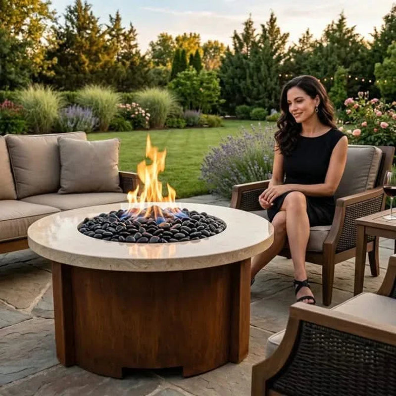 Homebridge GFRC Concrete Fire Pit Table