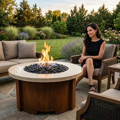 Homebridge GFRC Concrete Fire Pit Table