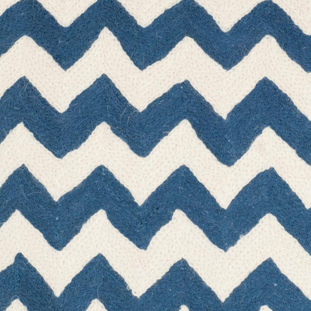 Tealea Striped Navy Blue 18 In. X 18 In. Throw Pillow (Set of 2)