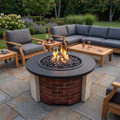 Homebridge GFRC Concrete Fire Pit Table