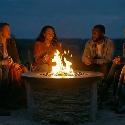 Homebridge GFRC Concrete Fire Pit Table