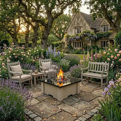 Homebridge GFRC Concrete Fire Pit Table