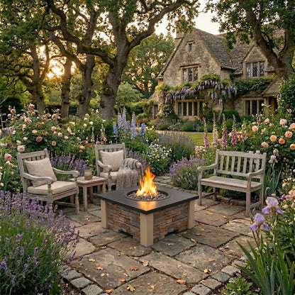 Homebridge GFRC Concrete Fire Pit Table