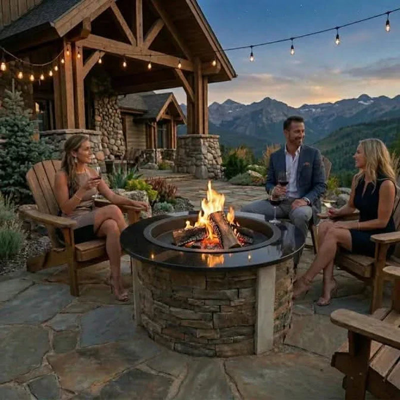 Homebridge GFRC Concrete Fire Pit Table
