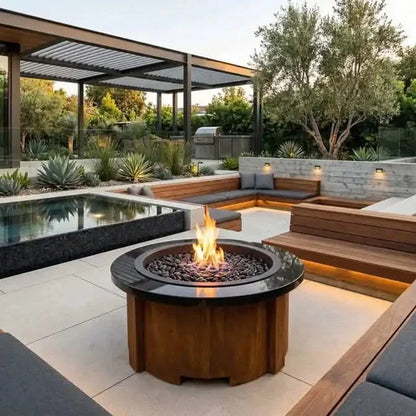 Homebridge GFRC Concrete Fire Pit Table