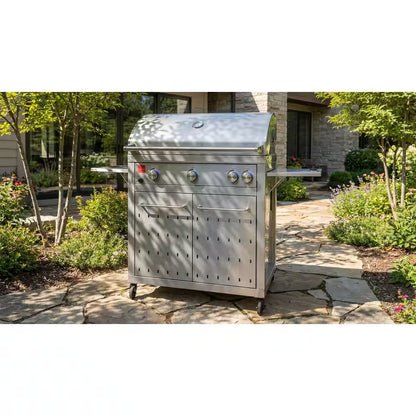 Premium 4-Burner Natural Gas Grill in 304 Stainless Steel
