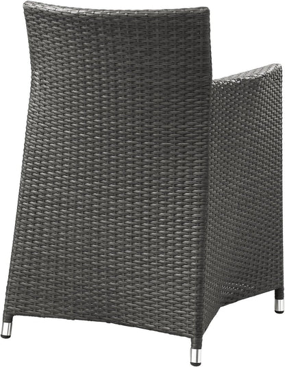 Junction 7 Piece Outdoor Patio Dining Set, Gray/White