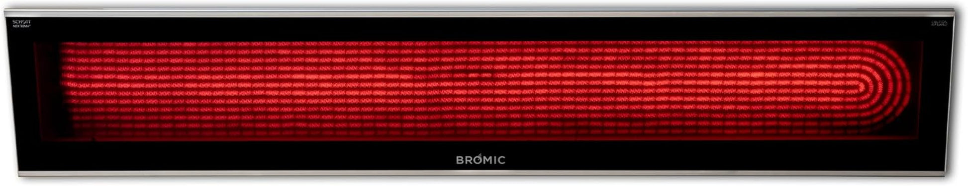 Bromic Platinum Smart Heat 3400W Electric Patio Heater - Radiant Infrared, 220V-240V, Black Finish - BH0320005