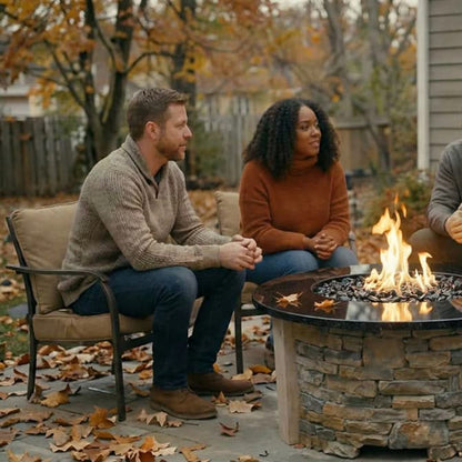 Homebridge GFRC Concrete Fire Pit Table